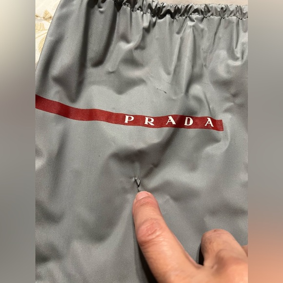 PRADA SPORT BALLET FLATS PATENT BLACK LEATHER SIZE 36.5 EU / 6.5 US - Picture 12 of 13